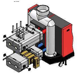 Remeha Hydraulik-Set ohne Weiche/WT Basis Anschlussset Gas 620-1150-1300
