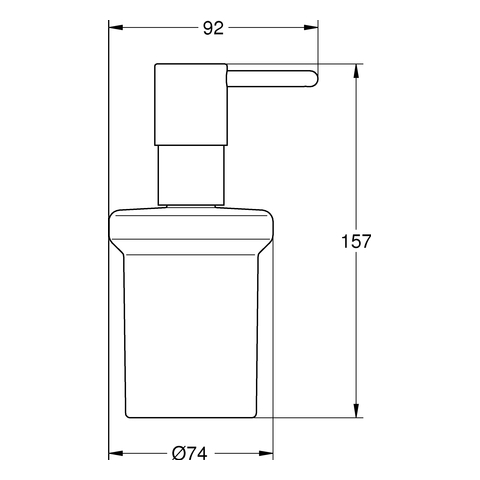 GROHE Seifenspender Essentials 40394_1 für Halter Essentials/-Cube warm sunset
