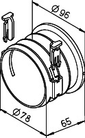 HELIOS Flexpipe Einzelstutzen FRS-ES 75