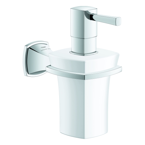 GROHE Halter Grandera 40910 mit Keramik- Seifenspender chrom