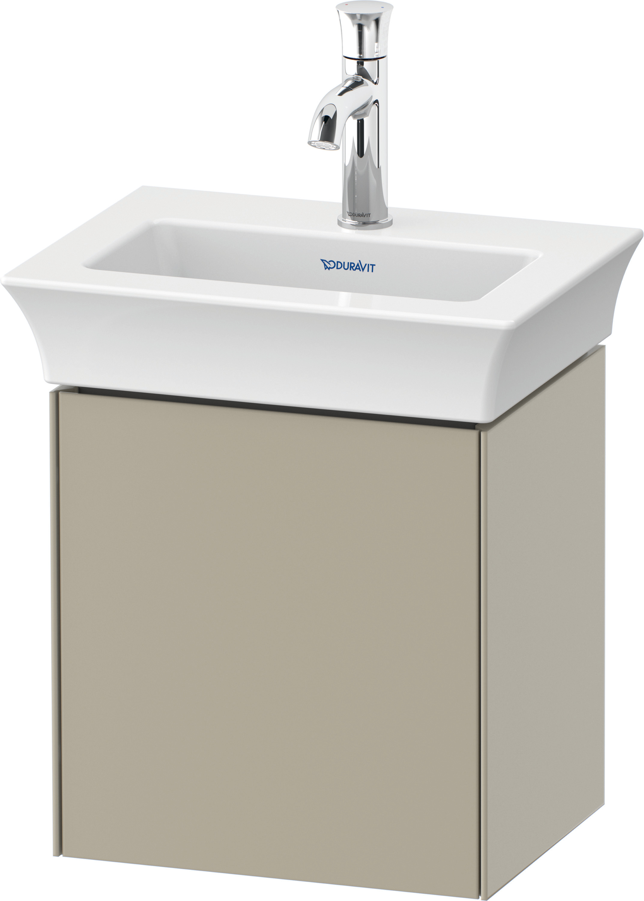 Duravit WTU White Tulip wandh.,1 Tür, TA li. 410x384x298mm, Taupe Seidenmatt