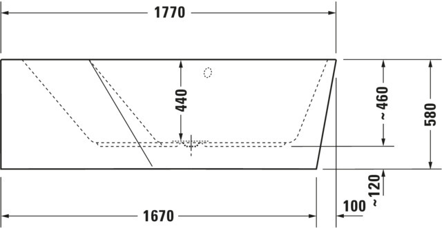 Duravit Paiova 5 Whirlw. 1770x1300mm Ecke L Nahtl.VK,Rückens.2 Pos.L,Combi E,Weiß