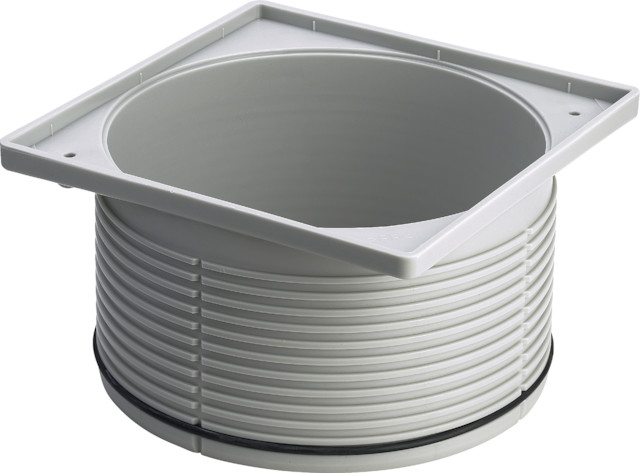 Viega Aufsatzrahmen 4922.4 in 150x150mm Kunststoff grau