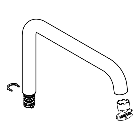 GROHE Auslauf 13376 supersteel