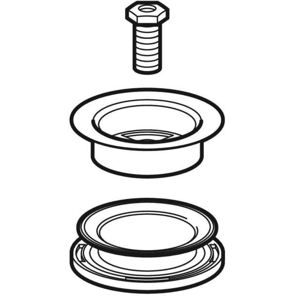 Geberit BW Ablaufventil 1 1/2" Dichtung, Schraube