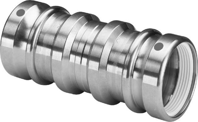 Viega Reparatur-Schiebemuffe mit SC Geopress 9615.5TW in 32mm Rotguss