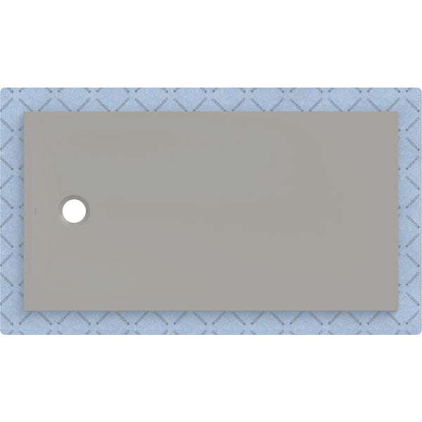 Geberit CleanFloor30 Duschfläche 150 x 80 cm integriert, mit Dichtvlies, grau matt