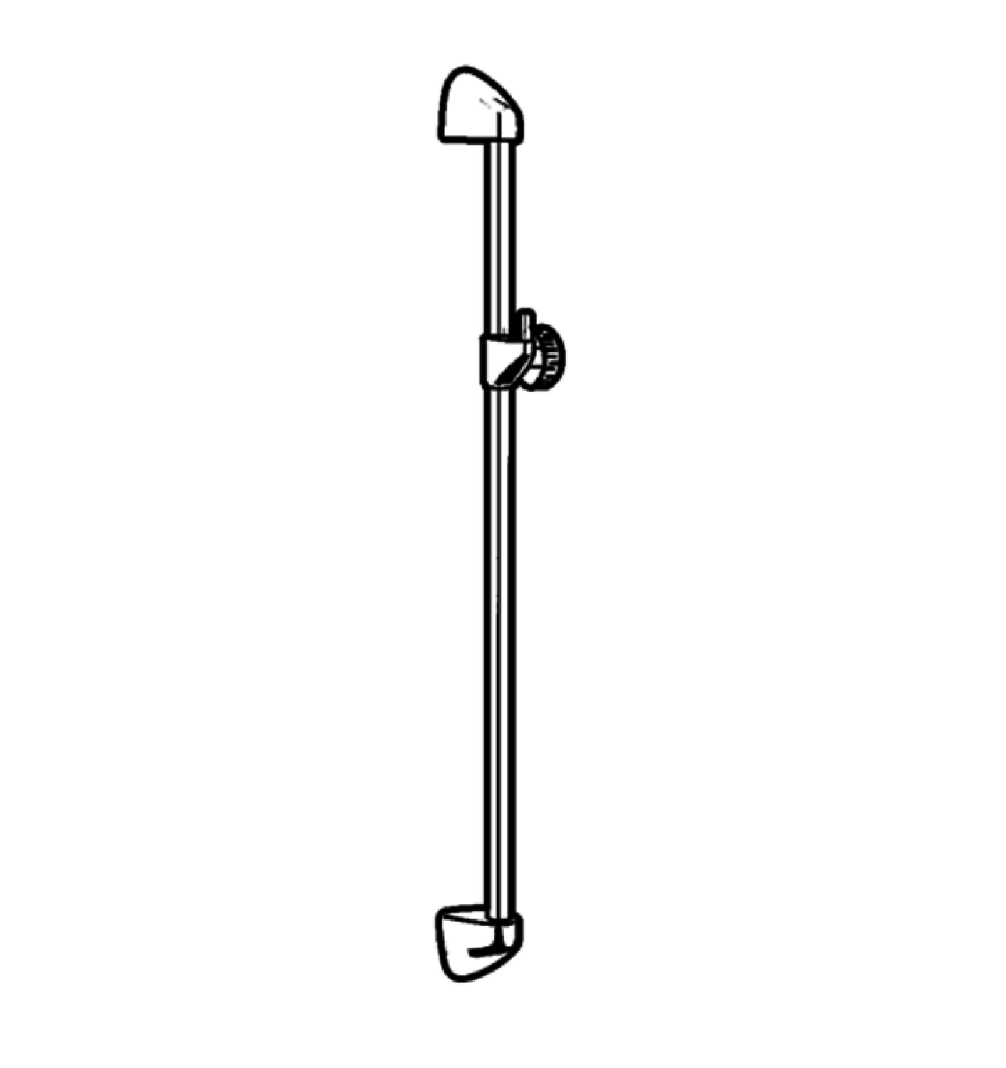 KLUDI STANDARD Wandstange L 600mm chrom