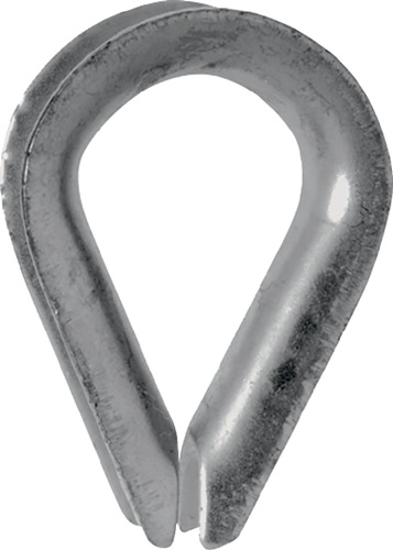 Kausche DIN 6899 Form B 10mm Seil-Nenngröße 9,0mm ZN m.tiefer Rille Kausche DIN 6899 Form B 10mm Seil-Nenngröße 9,0mm ZN m.tiefer Rille