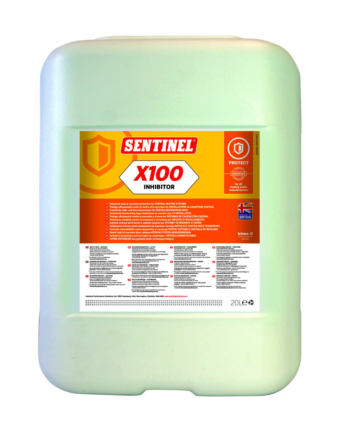 Sentinel X 100 Inhibitor 20 ltr Kanister | s-x100-20