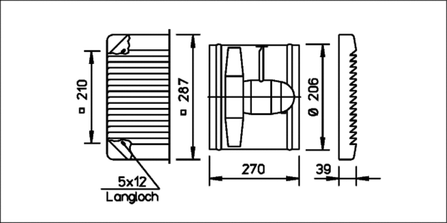 Helios HSW 200/4 Axialventilator 1-PH, mit Gitter