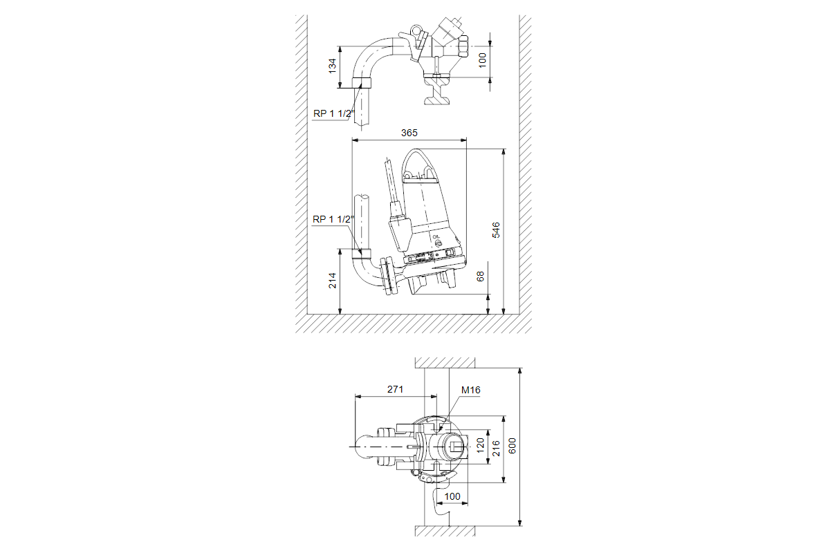 GRUNDFOS Abwasserpumpe mit Schneidwerk SEG.40.40.EX.2.50B 400Y 10M