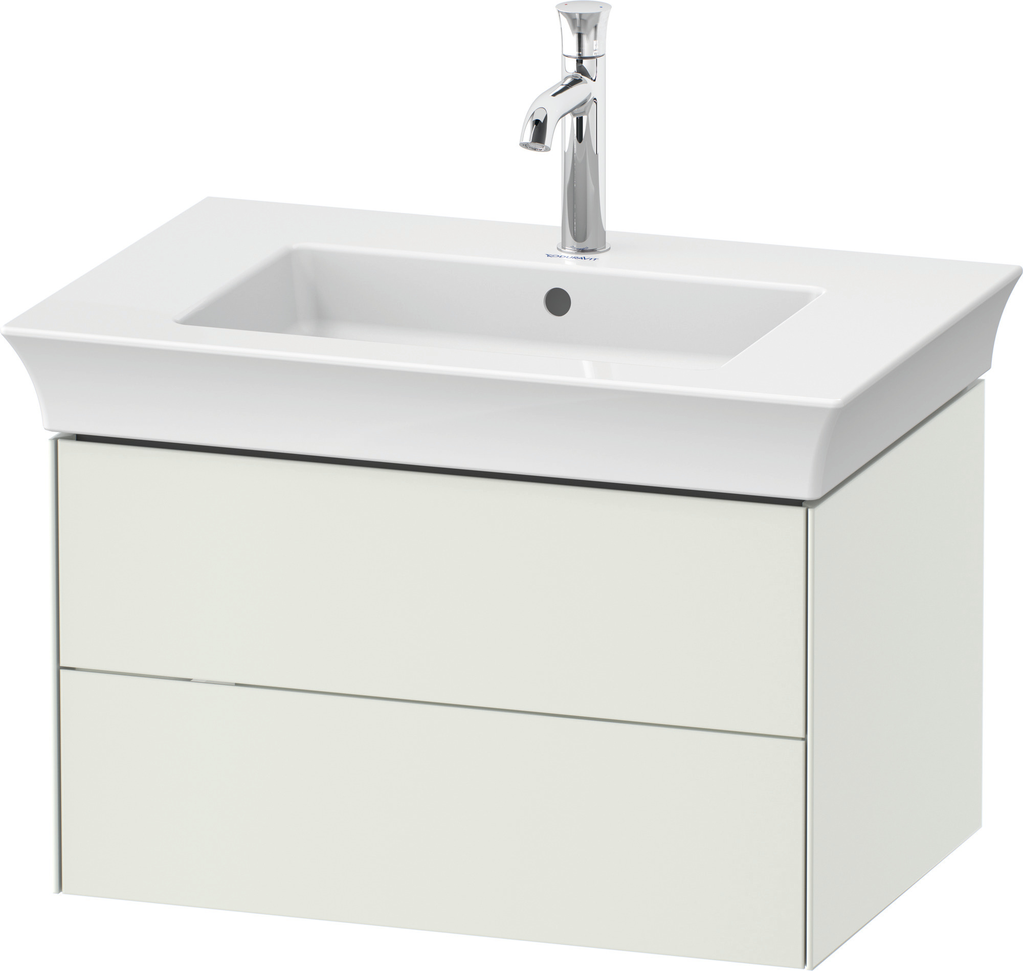 Duravit WTU White Tulip wandh., 2 SchKa 410x684x458mm, Weiß Seidenmatt