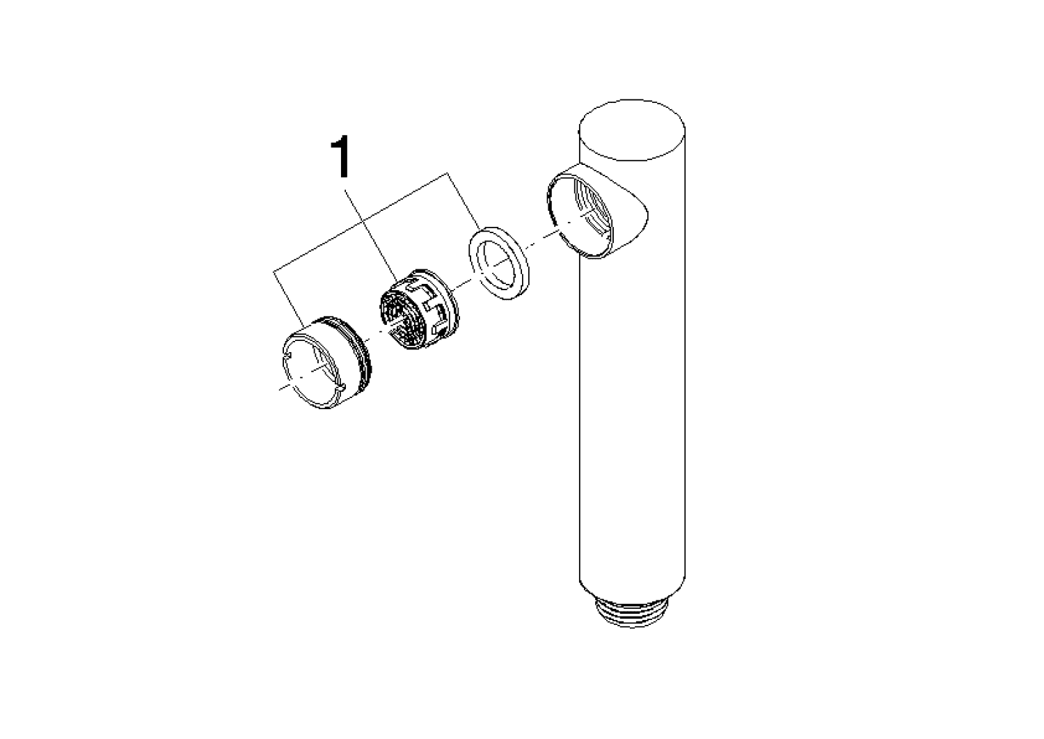 DO Spülbrause ERSATZTEILE 04121110600 30 x 35 x 168 mm Platin gebürstet