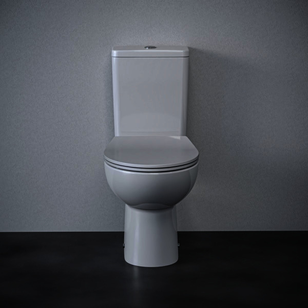 IS WC-Paket Eurovit m.Standtiefspül-WC Spülkasten Zulauf oben und WC-Sitz Weiß