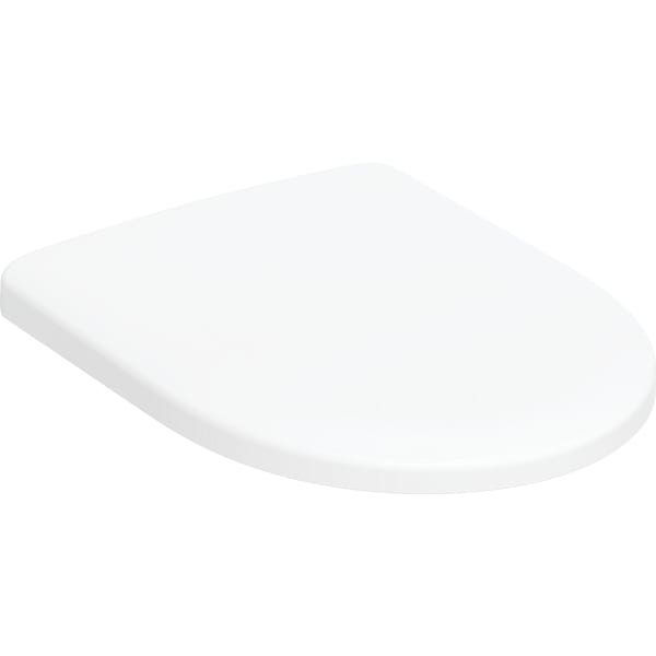 Geberit Renova WC-Sitz, Befestigung von oben mit Absenkautomatik, Quick Release, weiß