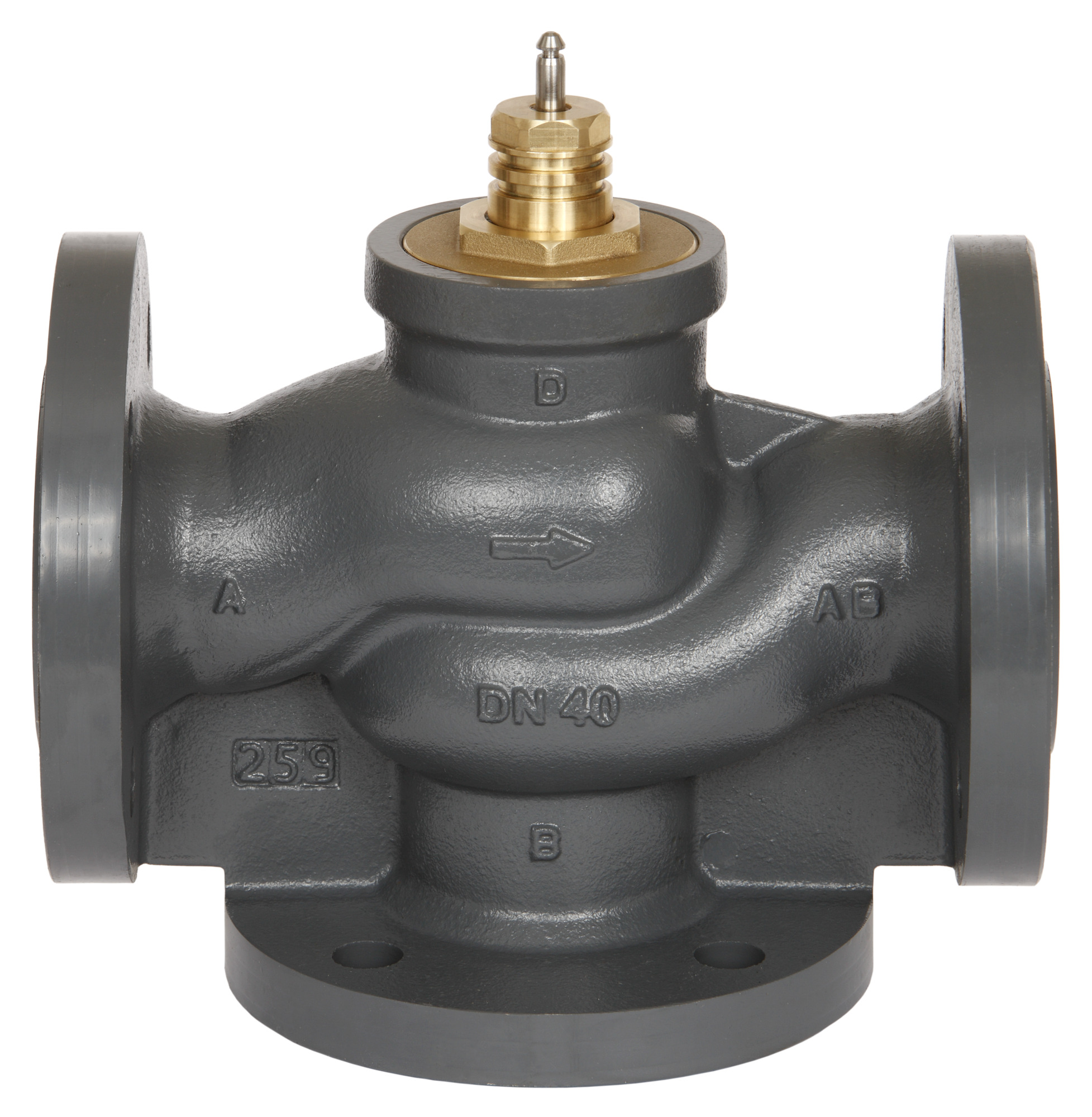 Danfoss 3-Wege-Ventil VL3 DN 40, kvs 25, PN6, Flansch