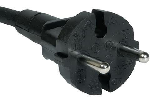 Anschlussleitung H07RN-F 2x1,5 mm² 5m m.Konturenstecker schwarz Anschlussleitung H07RN-F 2x1,5 mm² 5m m.Konturenstecker schwarz