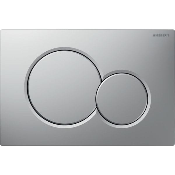 Geberit Sigma01 BetPl., für 2-Mengen-Spülung Round, chrom matt, Etc Geberit Sigma01 BetPl., für 2-Mengen-Spülung Round, chrom matt, Etc