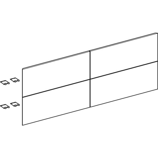 Geberit Set Schubl.-Frt für ONE US, 4 Schubl. für WT B: 135cm, lava matt