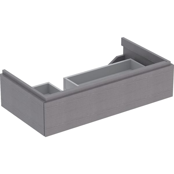 Geberit Xeno2 Unterschrank f. WT m. Ablg. re m .1 Schubl., 88x22x46,2cm, sculturagrau