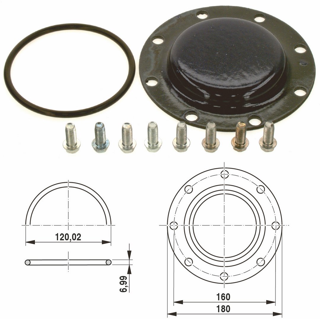 BOSCH Ersatzteil TTNR: 7747004736 Handlochdeckel DN120 everp