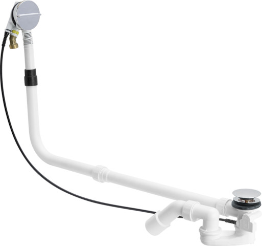Viega Ab-und Überlauf Multiplex Trio 6161.71 in 1070mmxDN40/50 verchromt