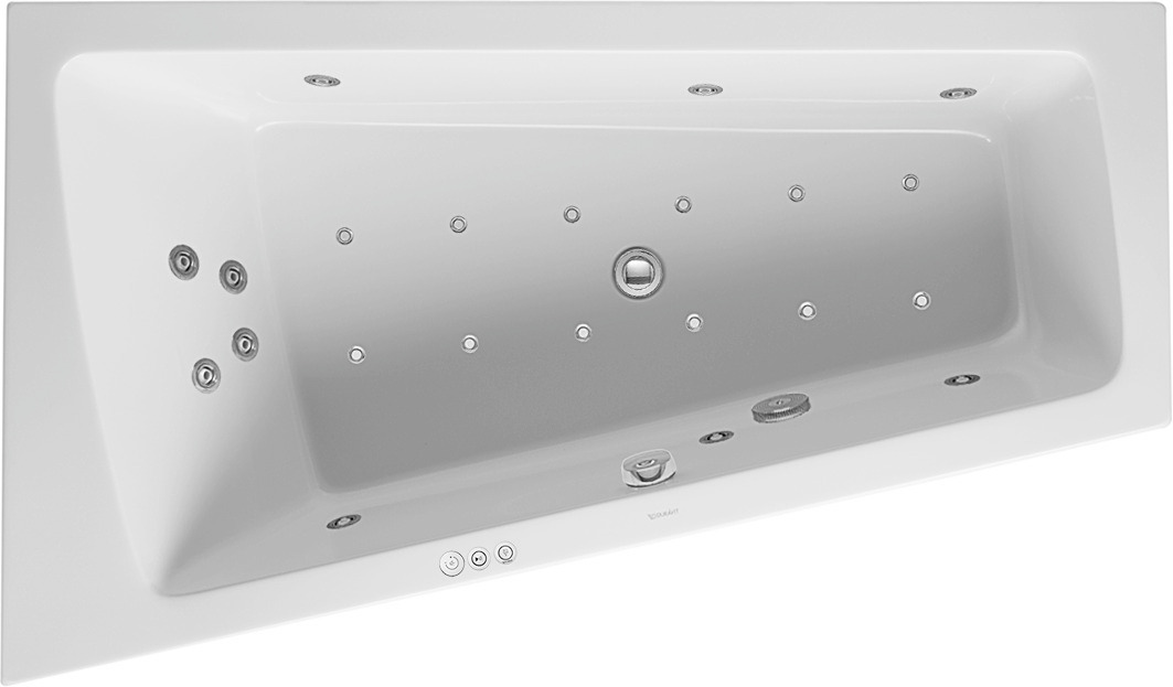 Duravit Whirlwanne Paiova 1700x1000mm, weiß Einbauversion, Ecke li. Combi P