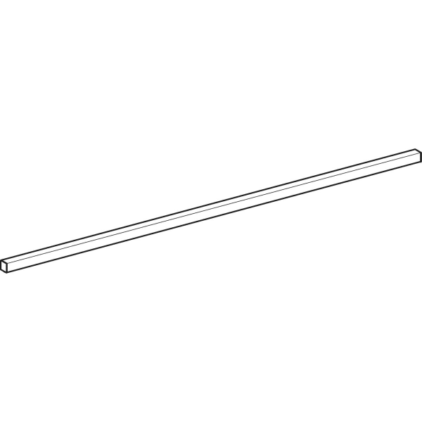 Geberit Lichtleiste ob. f. Option Plus, eckig Lichtspiegel B:75cm, alu.