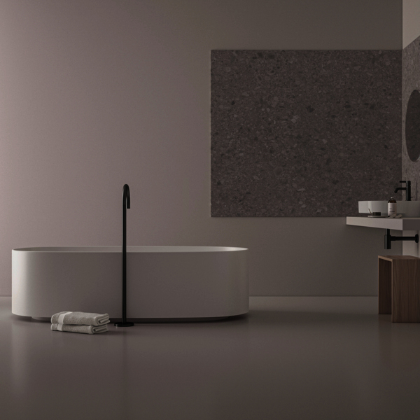 IS freistehende Duo-Badewanne Linda-X 1738x850x495mm Weiß