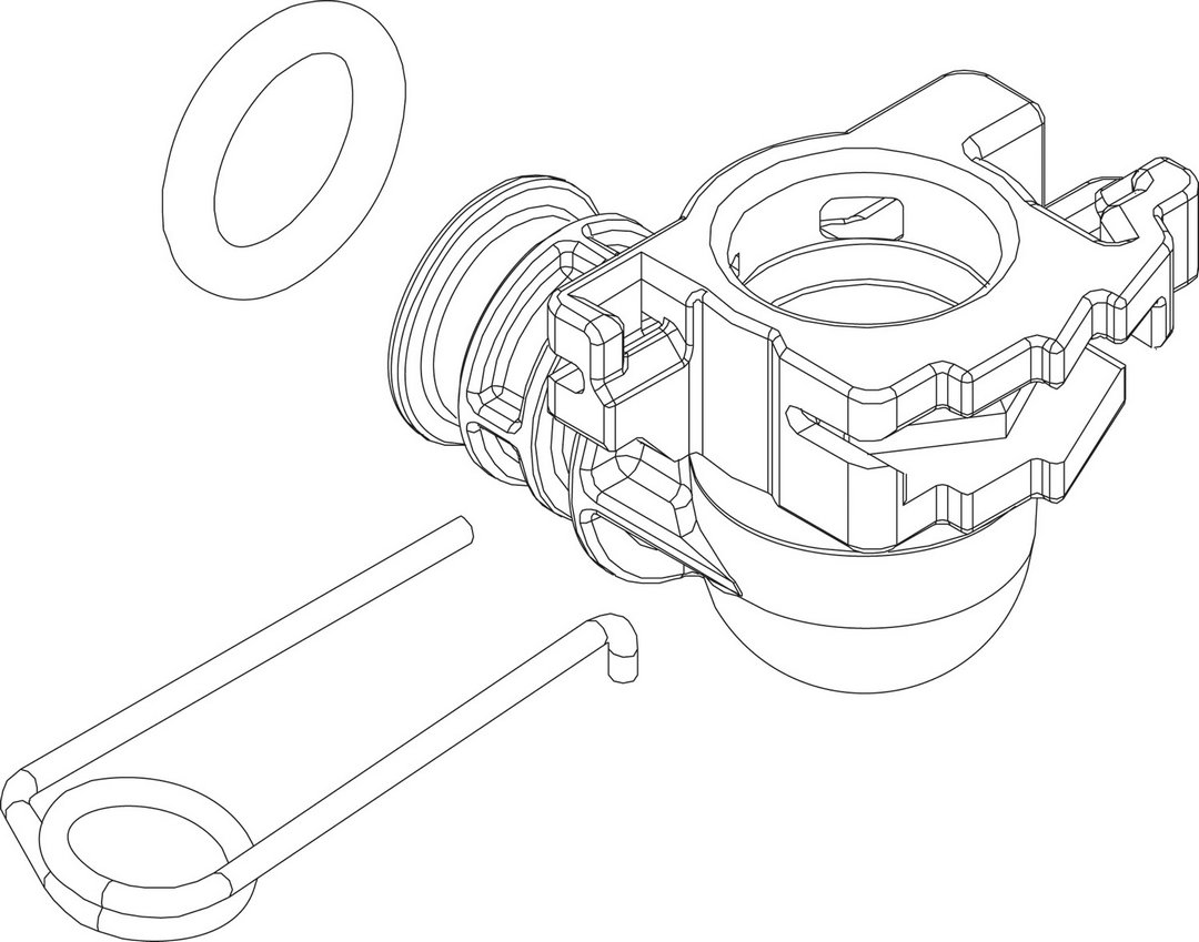 BOSCH Ersatzteil TTNR: 87105062860 Adapter