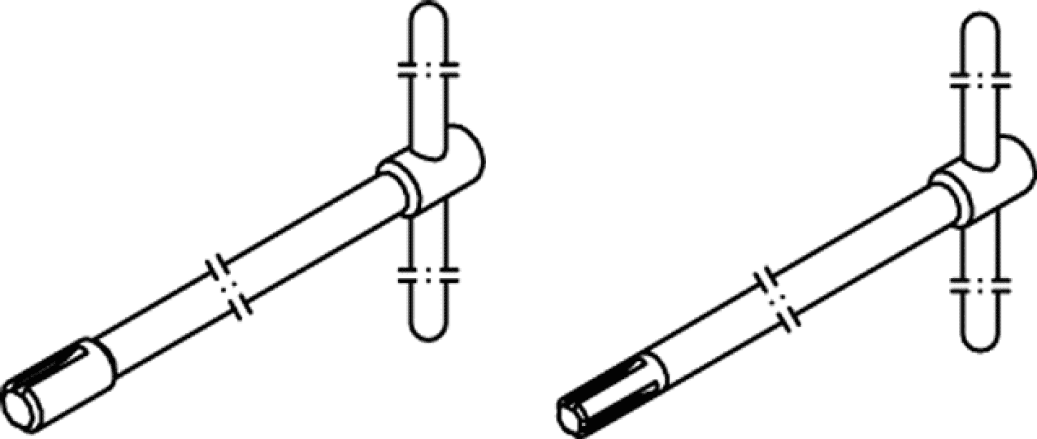 Zehnder Nippelschlüssel-Satz für 3-6 Säuler 5/4" 750mm, 903030