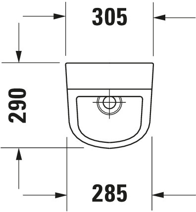 Duravit Urinal Duravit No. 1 weiß hgl., HygieneGlaze,Zulauf v. Hinten