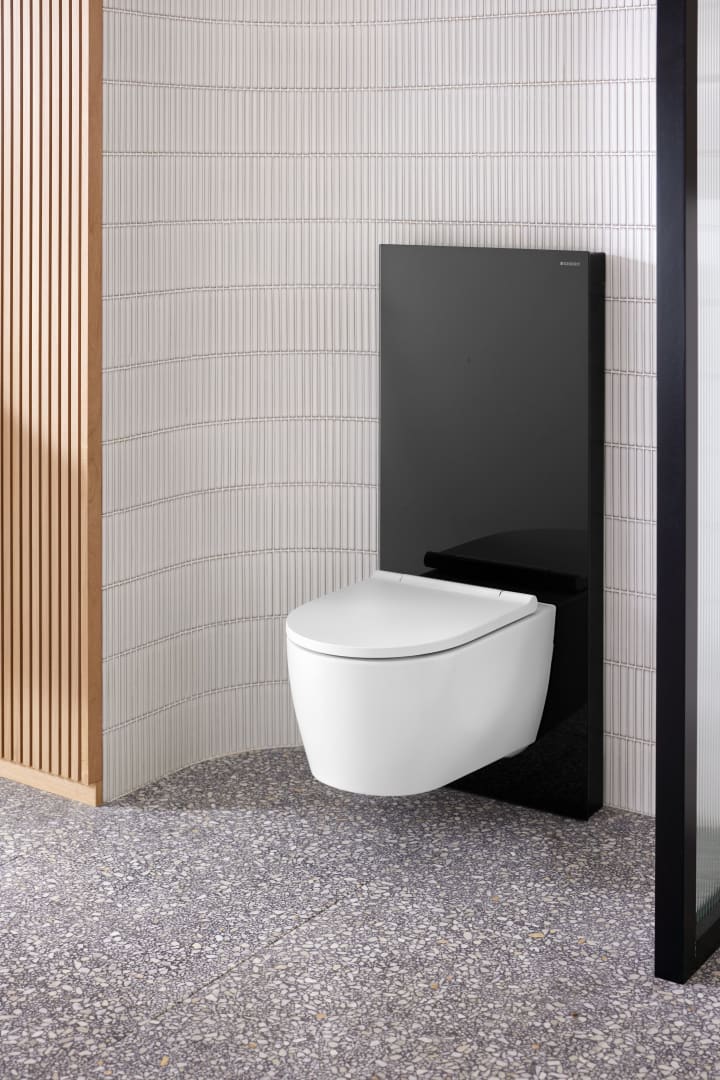 Geberit ONE Set Wand-WC mit WC-Sitz weiß/weiß, KeraTect