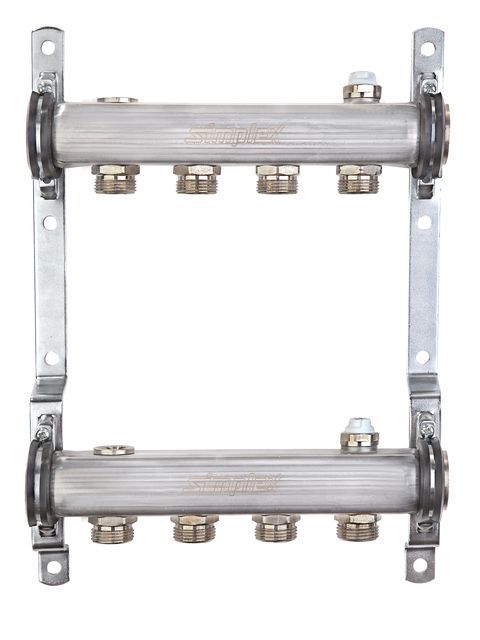 Flamco Heizkreisverteiler f. HK-Anbindung 11 HKS, G1ixG3/4a EK, Edelstahl Flamco Heizkreisverteiler f. HK-Anbindung 11 HKS, G1ixG3/4a EK, Edelstahl