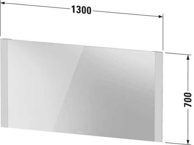 DU Spiegel Licht & Spiegel LM7879 Weiß 34x1300x700mm