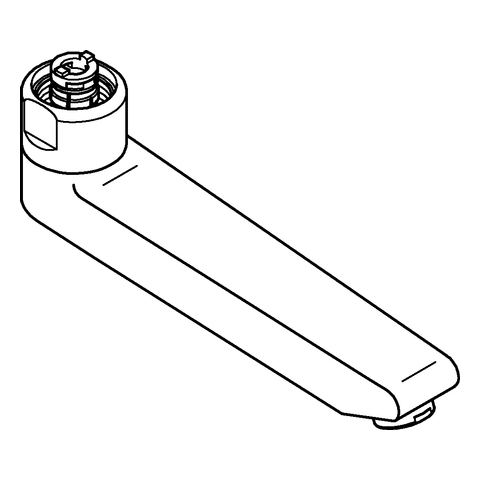 GROHE Gussauslauf 13462 3/4" Ausladung:175 Höhe:60 chrom