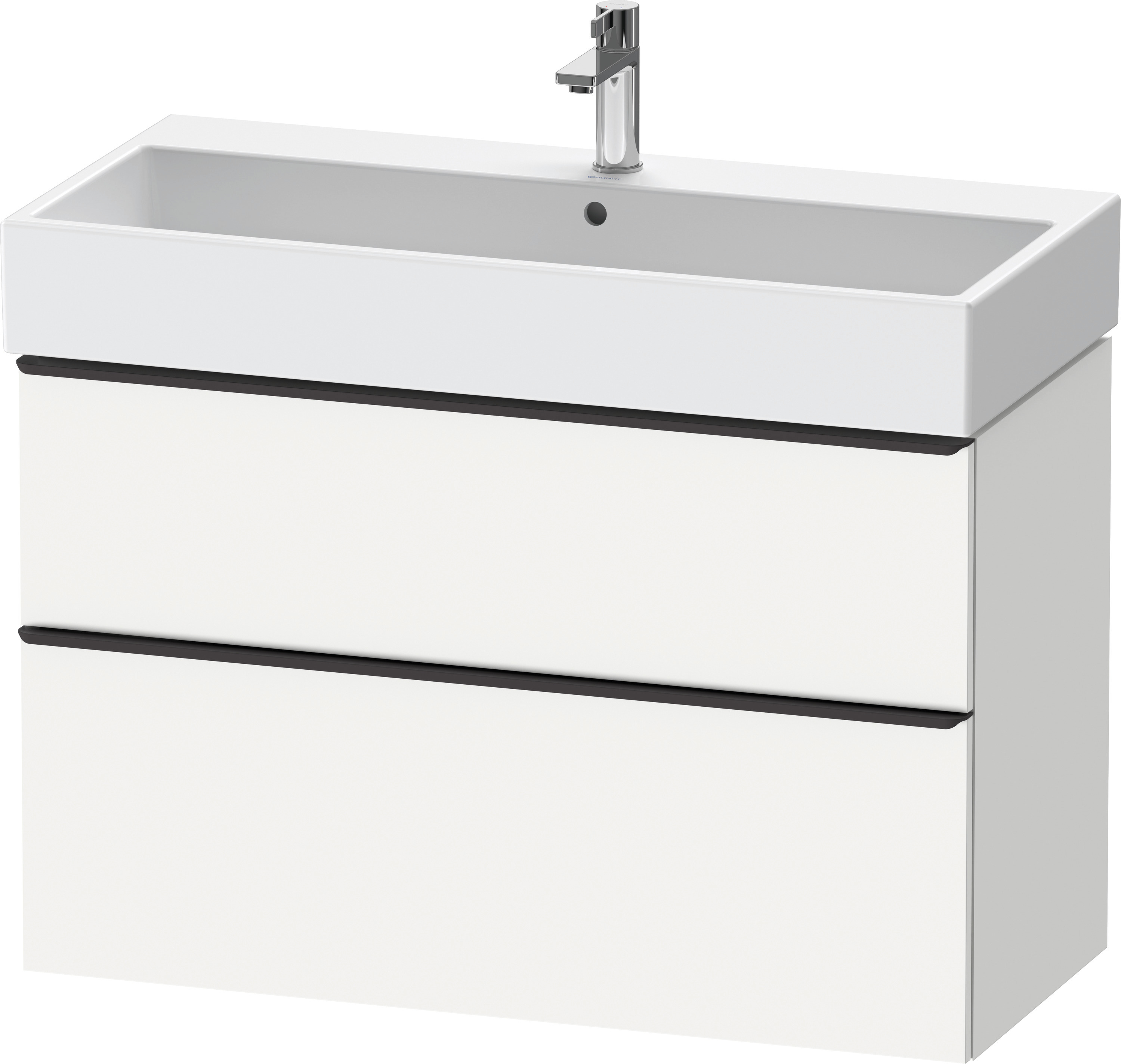 Duravit D-Neo WTU,Ausz:1,Schubk:1,GR:Dia.Schw 984x442x625mm,Wandh,Weiß Matt,Dekor