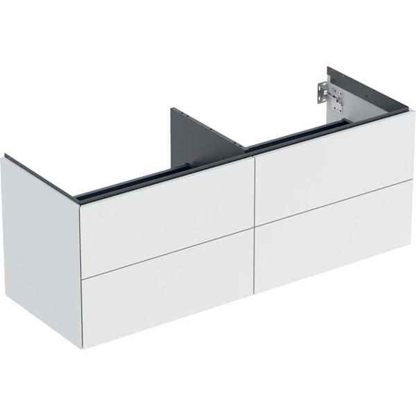 Geberit ONE Unterschrank für WT/-Platte 4 Schubl., 133,2x50,4x47cm, weiß matt