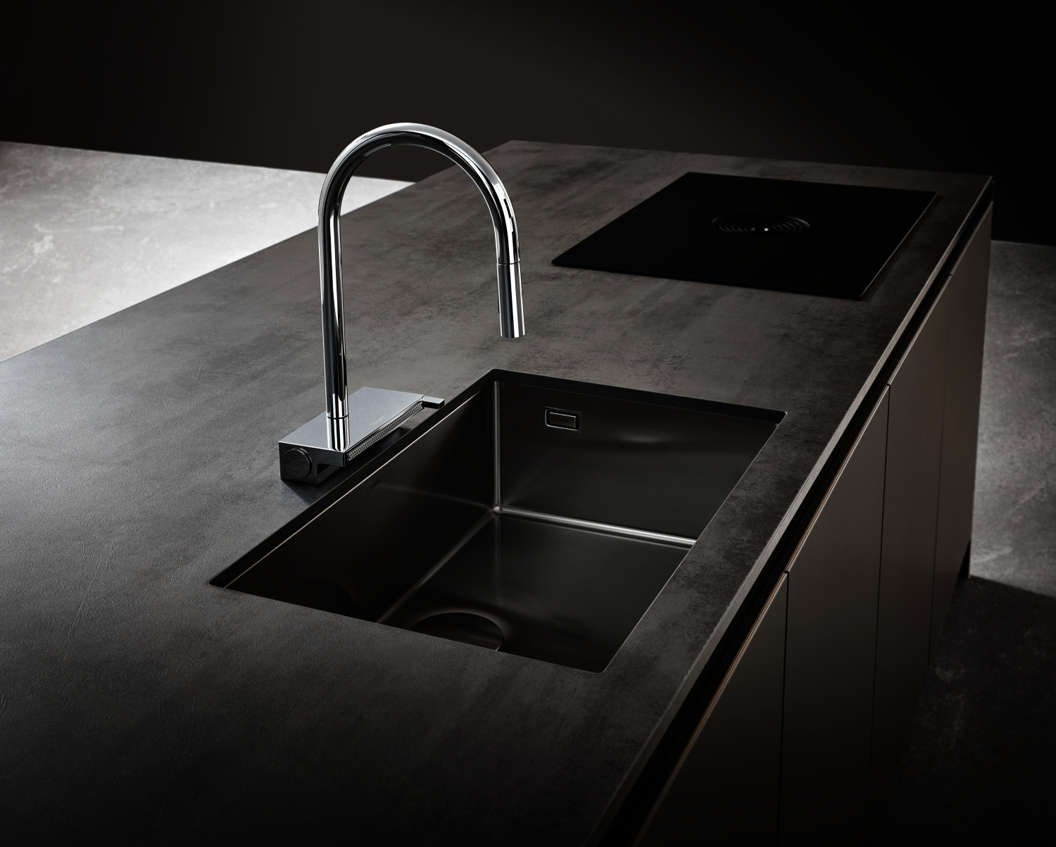 Hansgrohe Spültischmischer 170 Aquno Select M81 Ausziehbrause 3jet chrom