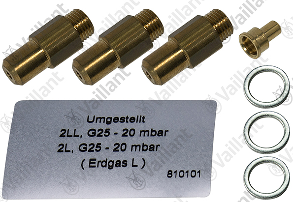 Vaillant Düsenwechselsatz, 3 Düsen-D 2,80 Vaillant-Nr. 200196