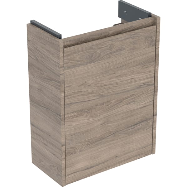 Geberit Renova Compact US für HWB, mit 1 Tür 45,7x60,5x22,7cm, Nussbaum hickory