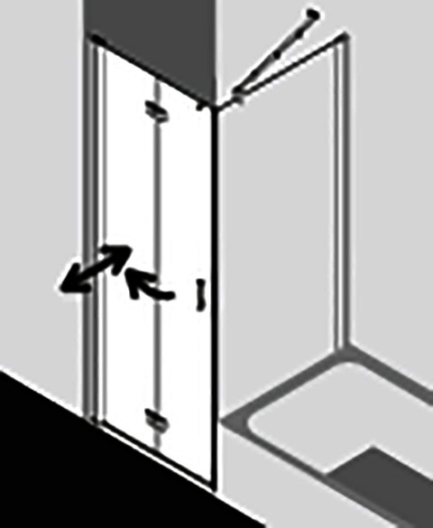 KR Kermi Pendel-Falttür Diga 2SR 1000x 2000 BV: 980-1000 SIHG ESG klar