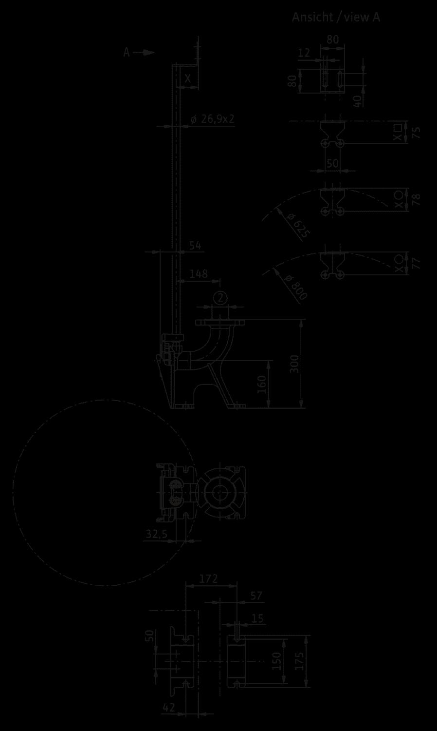 Wilo Mechanisches Zubehör Einhängevorrichtung DN 65