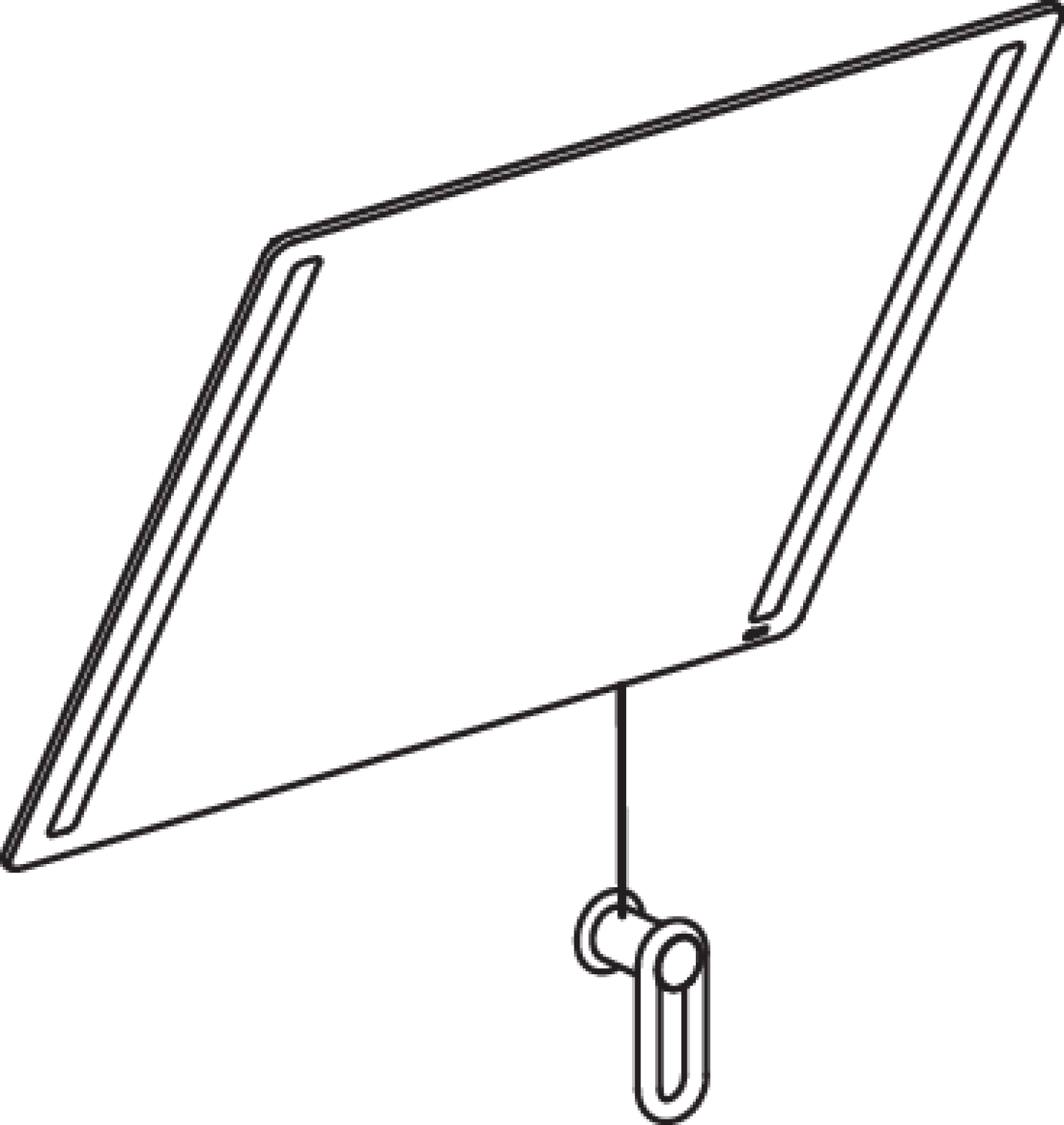 HEWI Kippspiegel LED basic, B:600mm H:540mm lichtgrau