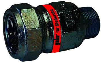 gebooriginal Temperguss-KLV Serie 150 Typ A 2" x 57,0 mm für Siederohr