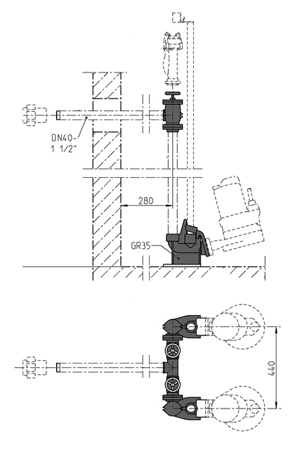 JP S-ZUBEHÖR ARMATUREN DN40-D MC
