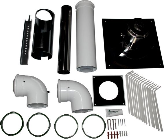 Wolf Anschluss-Set DN80/125 - C33x DN80/125 im Schacht, Abdeckung edst.