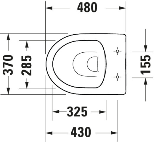 DU Stand-WC Duravit No.1,480mm,Weiß, rimless, TS, Abg.waagrecht, var.Zul.