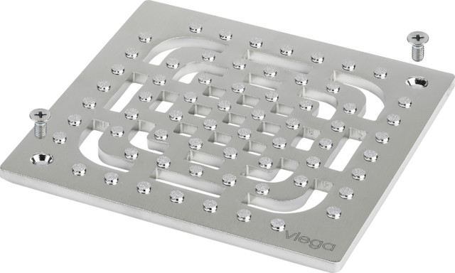 Viega Rost 4933.61 in 143x143mm Edelstahl rutschhemmend